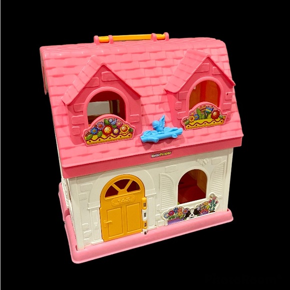 FisherPrice Toys Mattel Little People Surprise Sounds Interactive Folding Doll House Toy